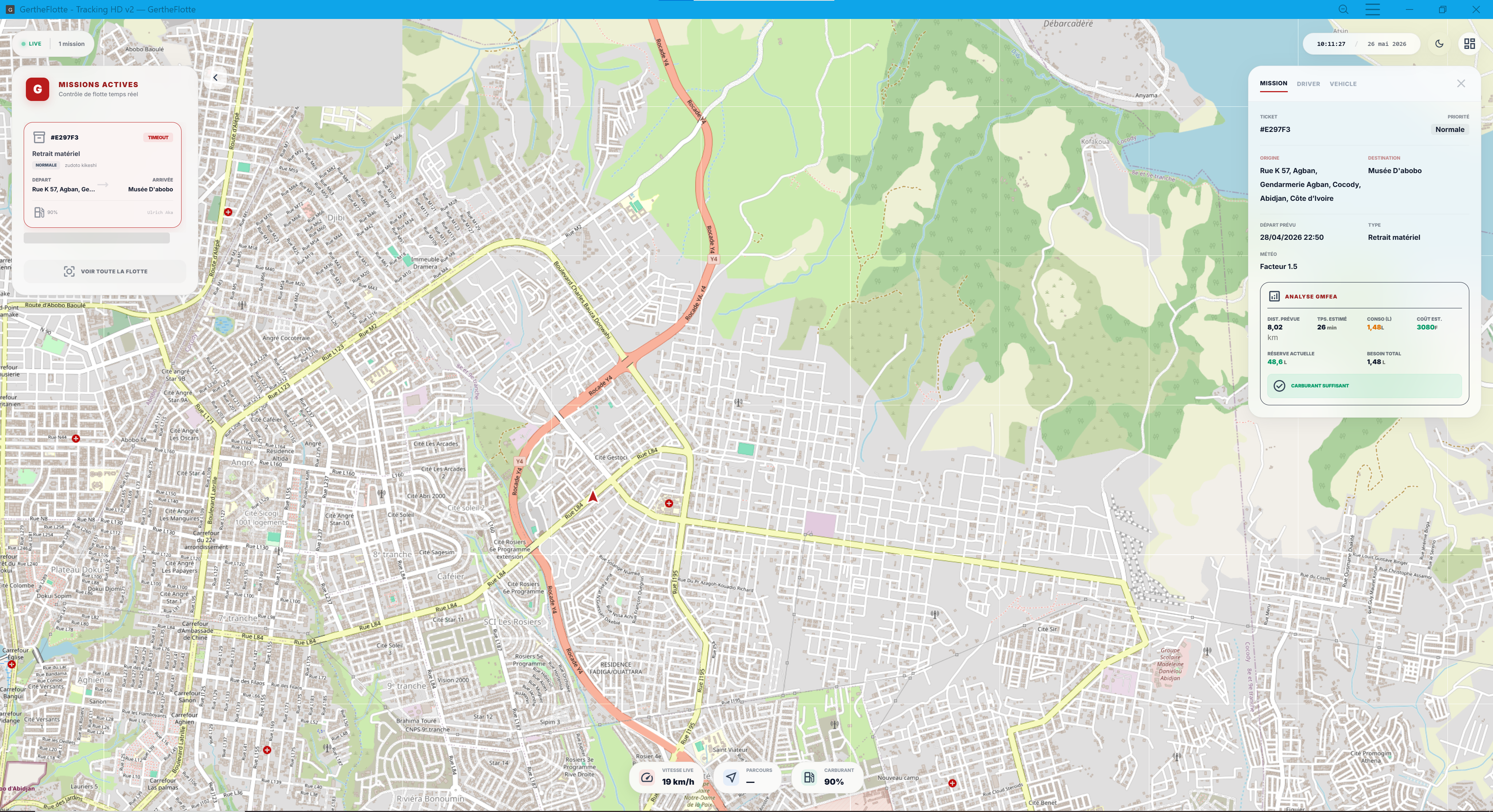 Cartographie et géolocalisation en temps réel