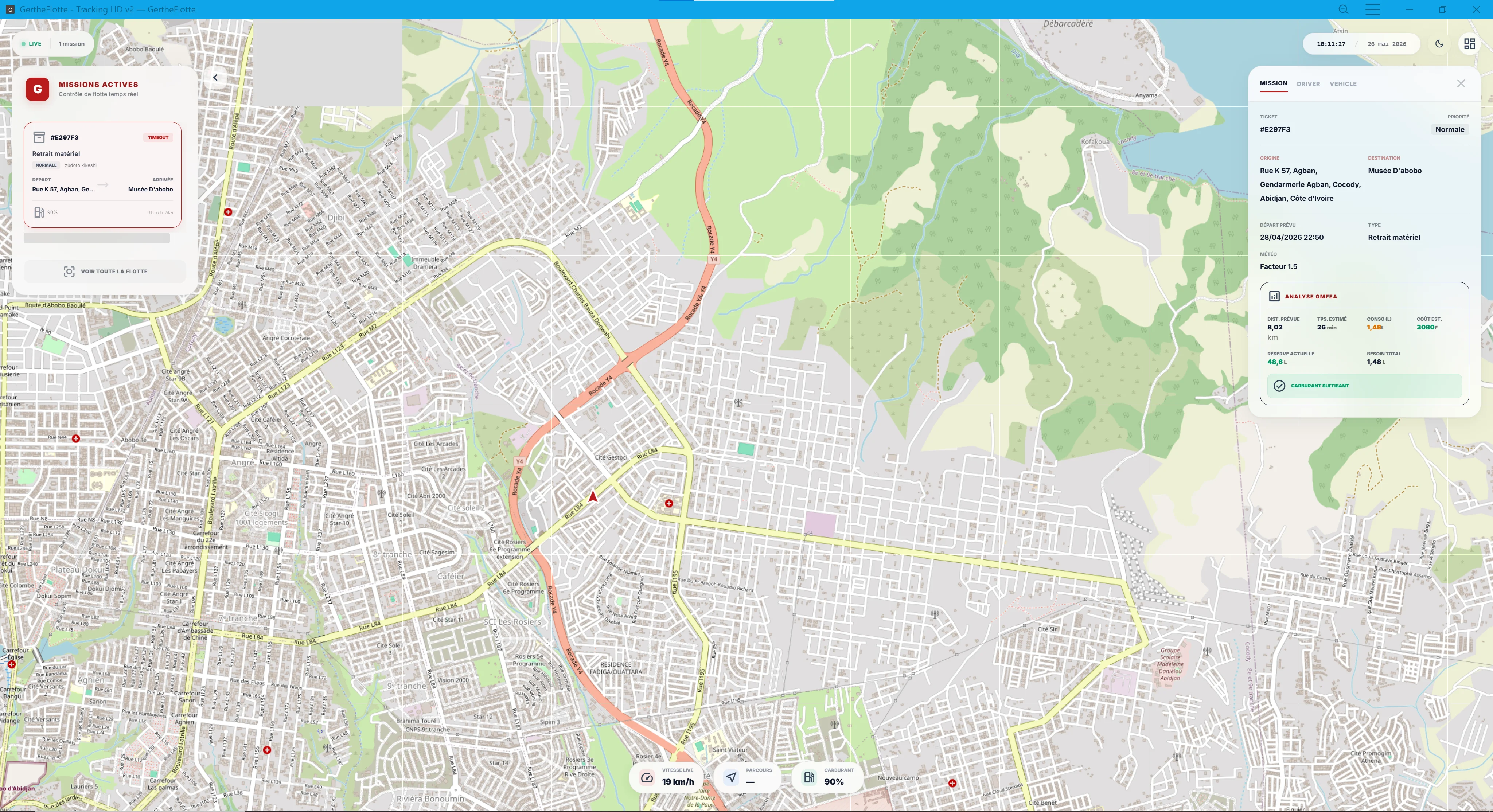 Cartographie et géolocalisation en temps réel